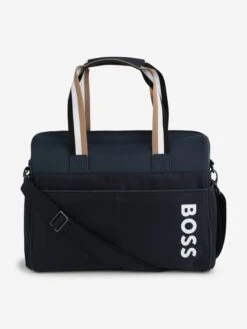 Boss Baby Logo Changing Bag In Navy (38cm)
