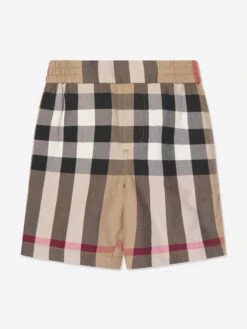 Baby Boys Mini Halford Shorts In Archive Beige Check