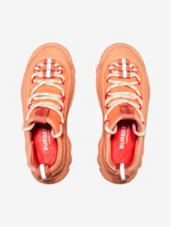 Girls Canvas And Rubber Lace Up Trainers 7 Girls Canvas And Rubber Lace Up Trainers -Childrens Clothing Store BURBERRY A97172 4