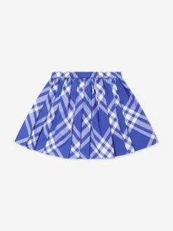 Girls Check Camila Skirt In Blue