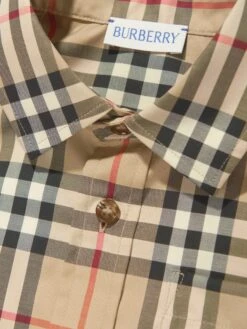 Boys Archive Check Owen Shirt In Beige -Childrens Clothing Store BURS4132 BEIGE 3