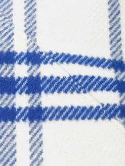 Girls Bias Check Wool Coat In White -Childrens Clothing Store BURS4162 WHITE 4