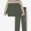 Calvin Klein Jeans Boys Colourblock Tracksuit In Green