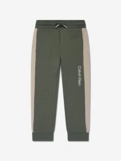 Calvin Klein Jeans Boys Colourblock Tracksuit In Green -Childrens Clothing Store CALA3011 LLP 4