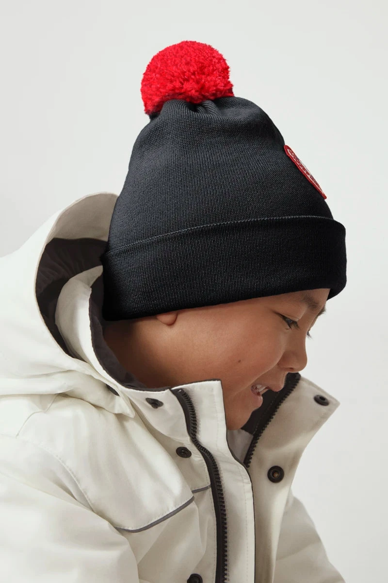 Canada Goose Kids Wool Pom Pom Hat 3 Canada Goose Kids Wool Pom Pom Hat - Image 3