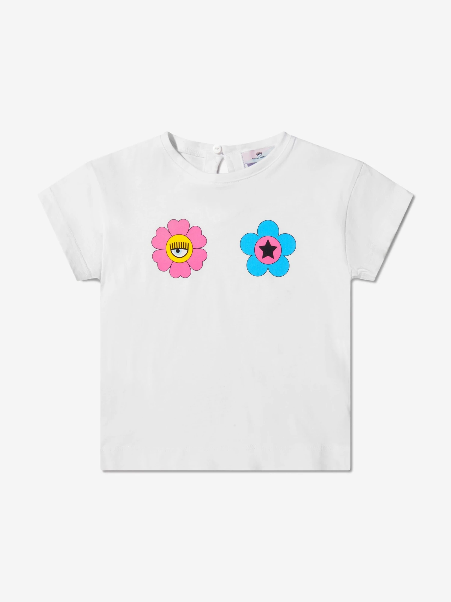 Chiara Ferragni Baby Girls Cotton Jersey Eye Daisy T-Shirt 1 Chiara Ferragni Baby Girls Cotton Jersey Eye Daisy T-Shirt