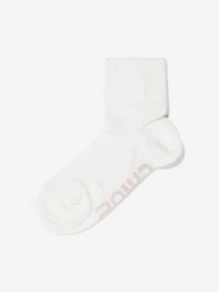Chloé Girls Logo Ankle Socks In Ivory 13 Chloé Girls Logo Ankle Socks In Ivory -Childrens Clothing Store CHLA3019 117 2