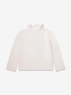 Chloé Girls High Collar Undershirt In Ivory