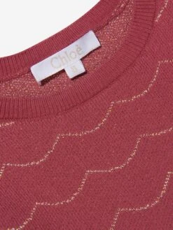 Chloé Girls Knitted Jumper -Childrens Clothing Store CHLOE M68626 4