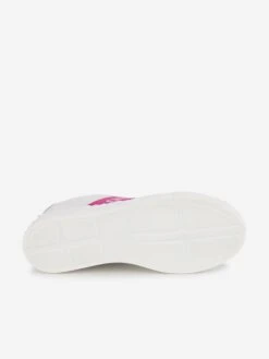 Chloé Girls Leather Logo Trainers In Ivory 11 Chloé Girls Leather Logo Trainers In Ivory -Childrens Clothing Store CHLS4062 OFFWHITE 6