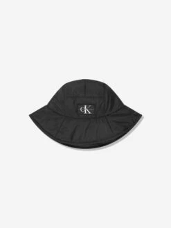 Calvin Klein Jeans Kids Quilted Bucket Hat In Black