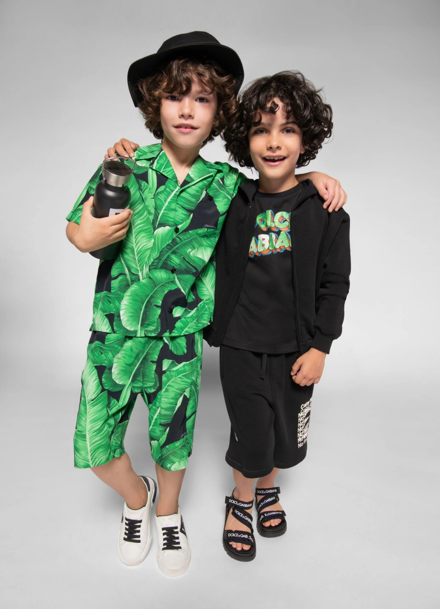 Boys Banana Leaf Shirt In Green 2 Boys Banana Leaf Shirt In Green - Image 2