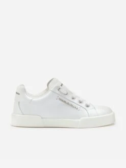 Unisex Leather Portofino Logo Trainers