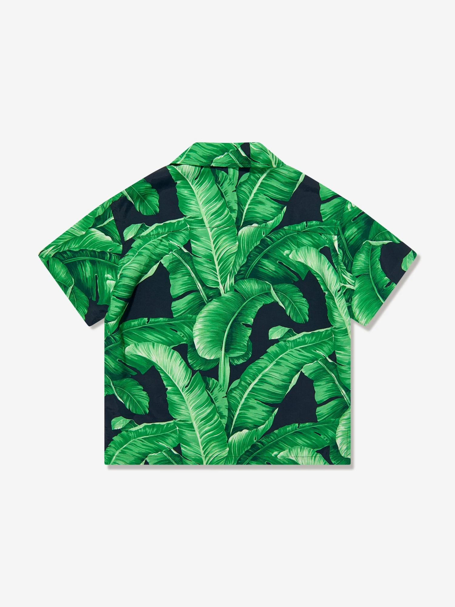 Boys Banana Leaf Shirt In Green 3 Boys Banana Leaf Shirt In Green - Image 3