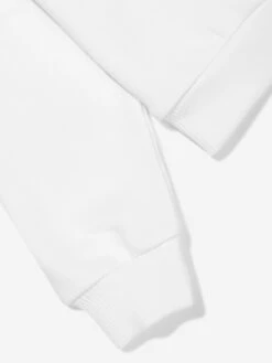 Boys Milano Logo Sweatshirt In White 7 Boys Milano Logo Sweatshirt In White -Childrens Clothing Store DAGS4131 WHITE 4