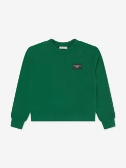 Boys Logo Sweatshirt In Green