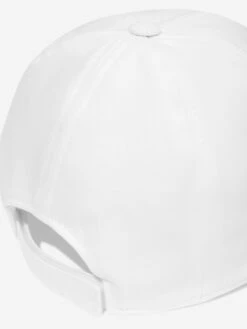 Boys Embroidered Logo Cap In White -Childrens Clothing Store DAGS4195 WHITE 4