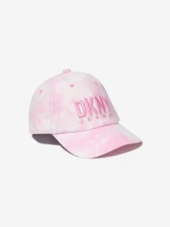 DKNY Girls Logo Cap In Pink
