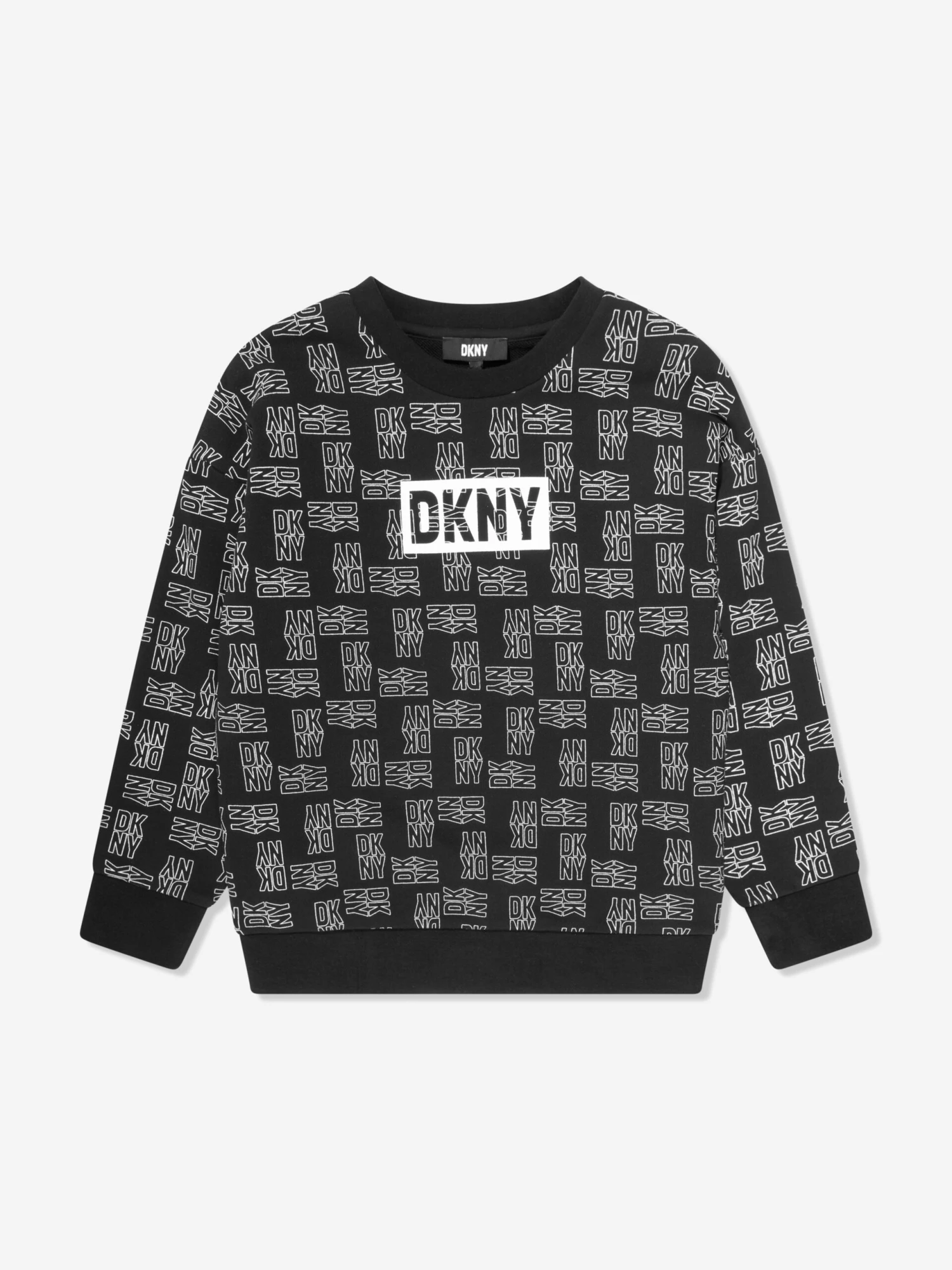 DKNY Kids Logo Sweatshirt In Black 5 DKNY Kids Logo Sweatshirt In Black - Image 5