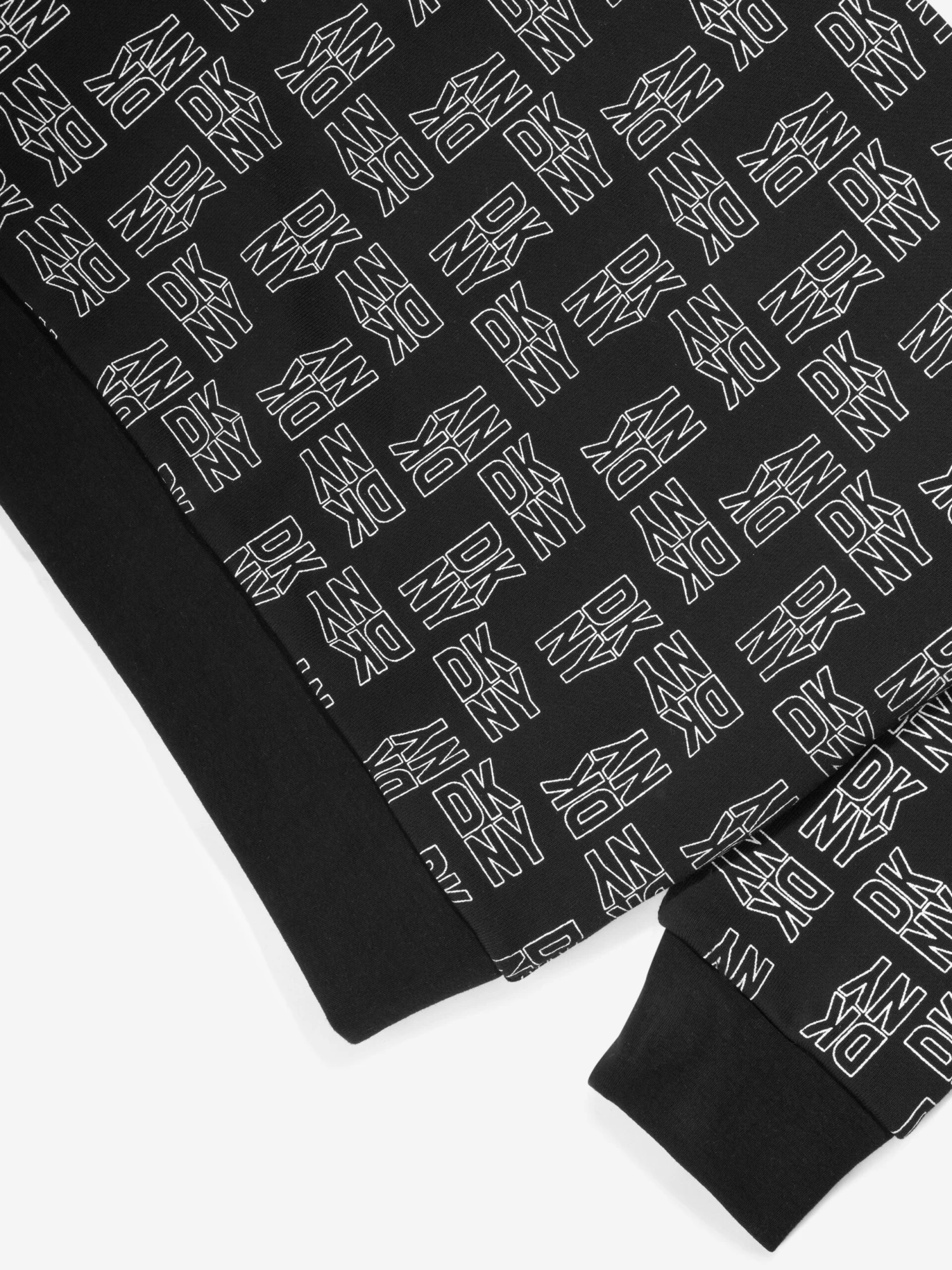 DKNY Kids Logo Sweatshirt In Black 4 DKNY Kids Logo Sweatshirt In Black - Image 4