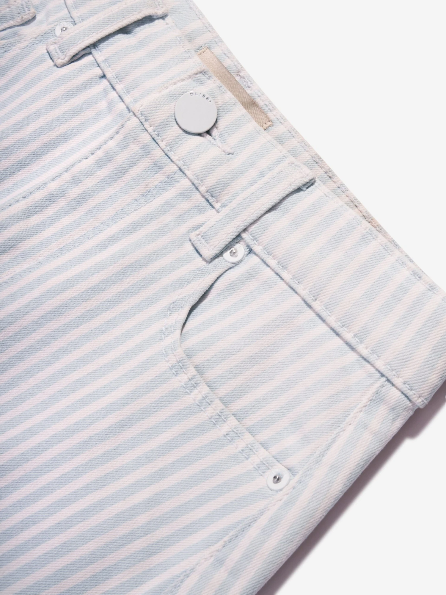 DL1961 Girls Jenny Striped Mini Skirt In Blue 4 DL1961 Girls Jenny Striped Mini Skirt In Blue - Image 4