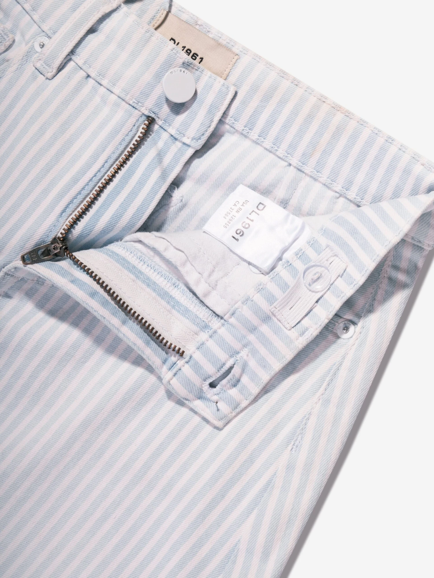 DL1961 Girls Jenny Striped Mini Skirt In Blue 5 DL1961 Girls Jenny Striped Mini Skirt In Blue - Image 5