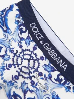 Baby Girls Majolica Print Leggings 6 Baby Girls Majolica Print Leggings -Childrens Clothing Store DOLCEANDGABBANA U89481 3