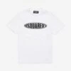 Kids Rounded Logo T-Shirt In White