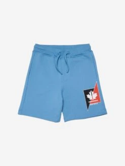 Boys Maple Leaf Logo Shorts In Blue