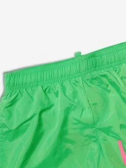Boys Icon Swim Shorts In Green 7 Boys Icon Swim Shorts In Green -Childrens Clothing Store DSQS4063 GREEN 4
