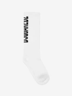 Kids Logo Socks In White