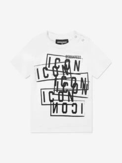 Baby Multi Icon Logo T-Shirt In White