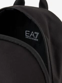 EA7 Emporio Armani Kids Gold Logo Backpack In Black (33cm) -Childrens Clothing Store EA7S4001 BLACK GOLD LOGO 4