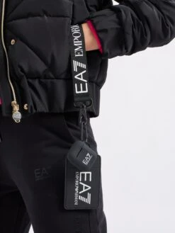 EA7 Emporio Armani Kids Airpod Case And Wrislet Case In Black (10.8cm) -Childrens Clothing Store EA7S4004 BLACK WHITE LOGO 5