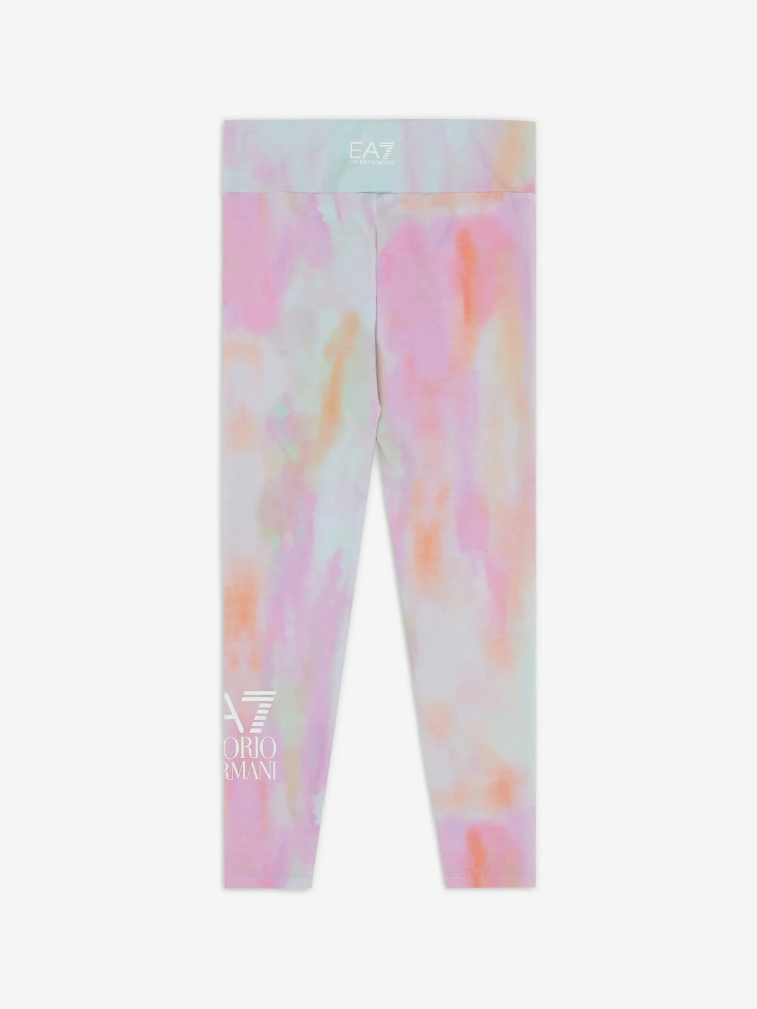 EA7 Emporio Armani Girls Tie Dye Leggings In Multicolour 5 EA7 Emporio Armani Girls Tie Dye Leggings In Multicolour - Image 5