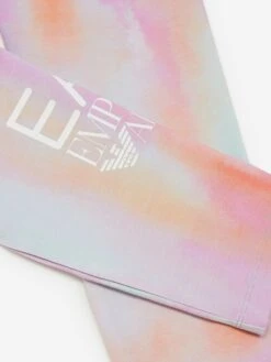 EA7 Emporio Armani Girls Tie Dye Leggings In Multicolour 11 EA7 Emporio Armani Girls Tie Dye Leggings In Multicolour -Childrens Clothing Store EA7S4061 FANCY DUSTY AQ 3