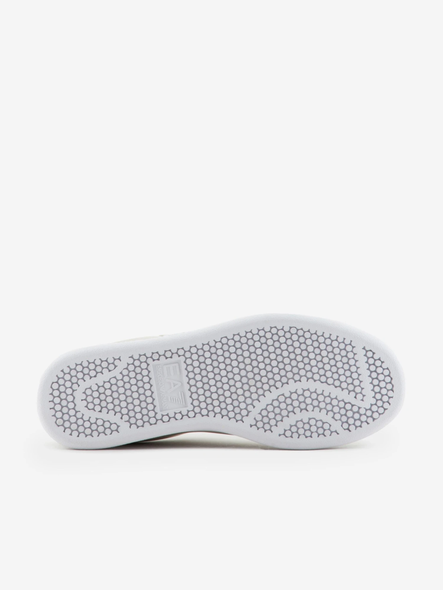 EA7 Emporio Armani Kids Leather Logo Trainers In Beige 6 EA7 Emporio Armani Kids Leather Logo Trainers In Beige - Image 6