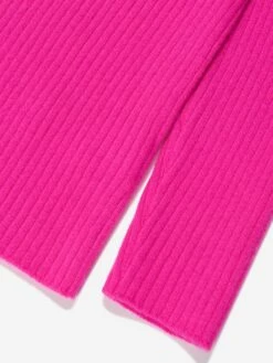 Girls Roll Neck Knitted Jumper In Pink -Childrens Clothing Store EMIA3058 590 4