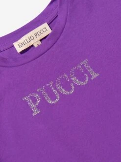 Girls Logo Peplum T-Shirt -Childrens Clothing Store EMILIOPUCCI M48496 3