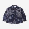 Etro Boys Jacquard Bird And Flower Jacket In Navy