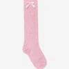 Falke Girls Ajour Knee-High Socks In Pink