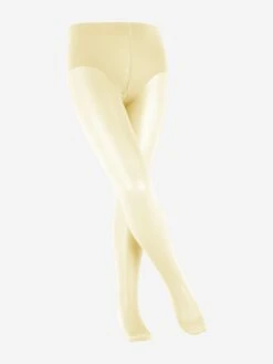 Falke Girls Pure Matt 30 Denier Tights In Ivory