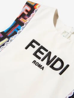 Girls FF Logo Print Dress -Childrens Clothing Store FENA2039 F0W0G 3