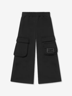 Girls Baguette Pocket Trousers In Black