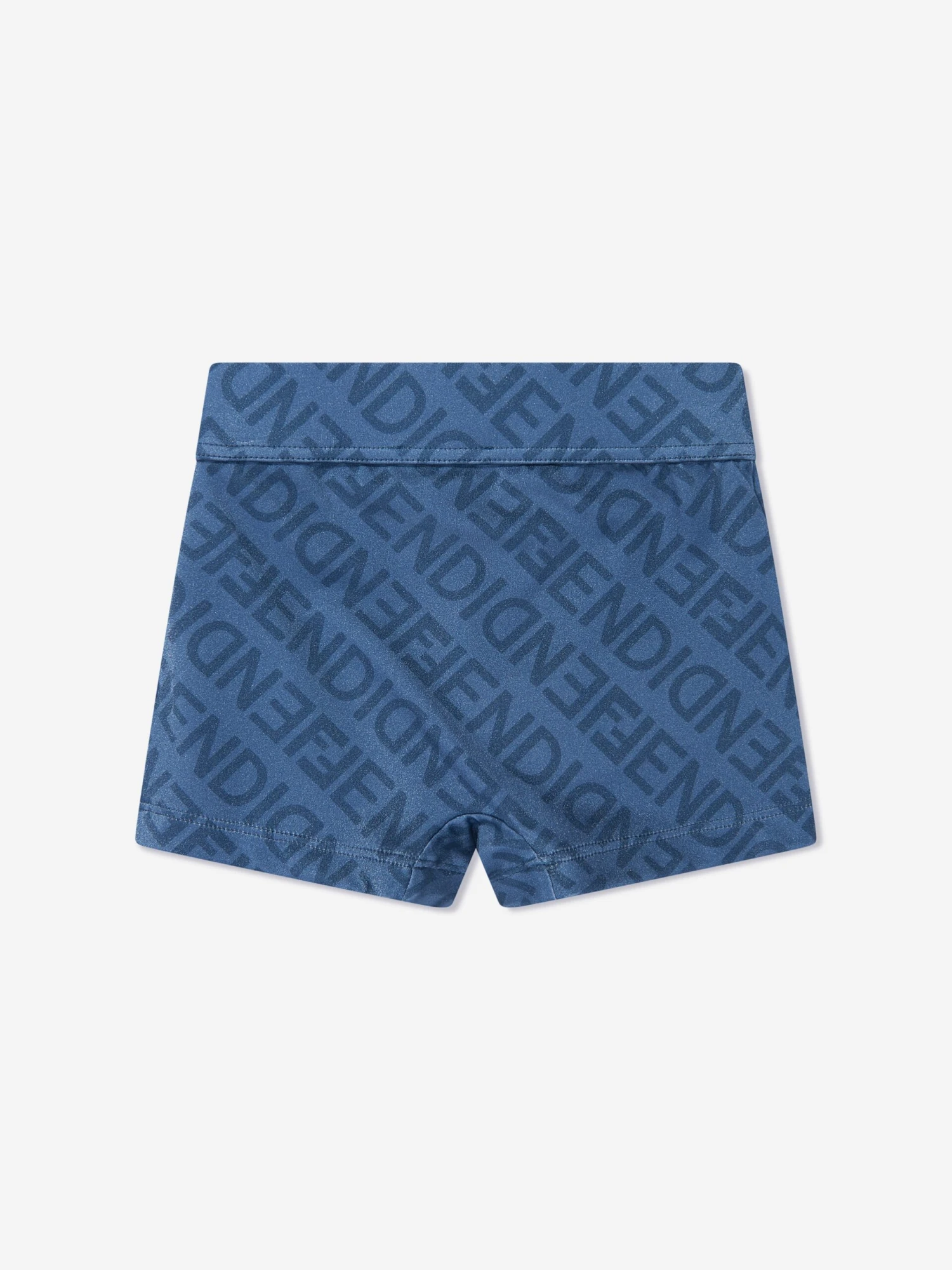 Boys FF Logo Swim Shorts In Blue 2 Boys FF Logo Swim Shorts In Blue - Image 2
