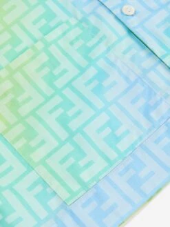 Kids FF Metaverse Short Sleeve Shirt In Multicolour 7 Kids FF Metaverse Short Sleeve Shirt In Multicolour -Childrens Clothing Store FENDI D54543 4