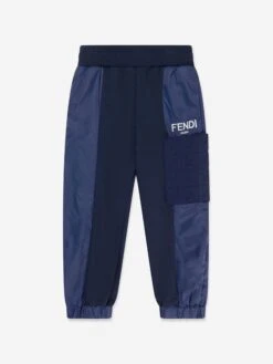 Boys Logo Sweatpants In Navy