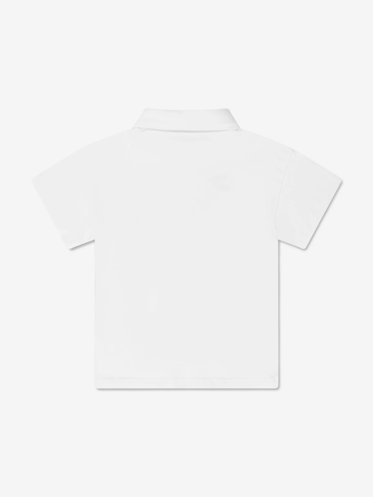 Baby Boys FF Logo Polo Shirt In White 2 Baby Boys FF Logo Polo Shirt In White - Image 2