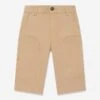 Baby Boys Gabardine Trousers In Beige