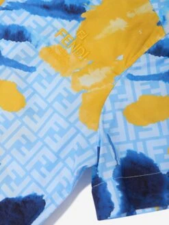 Boys Tie Dye Shirt In Blue -Childrens Clothing Store FENS4066 CASPER 3